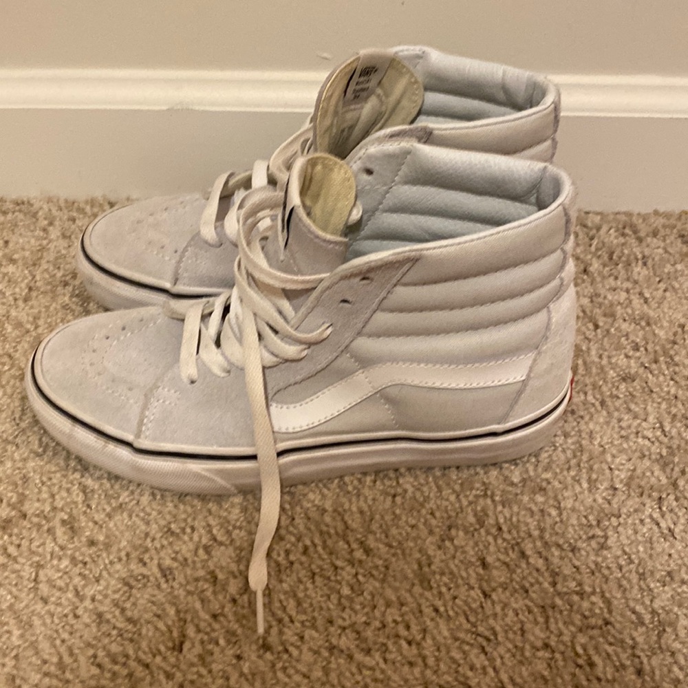 Vans high tops light gray women size 6.5